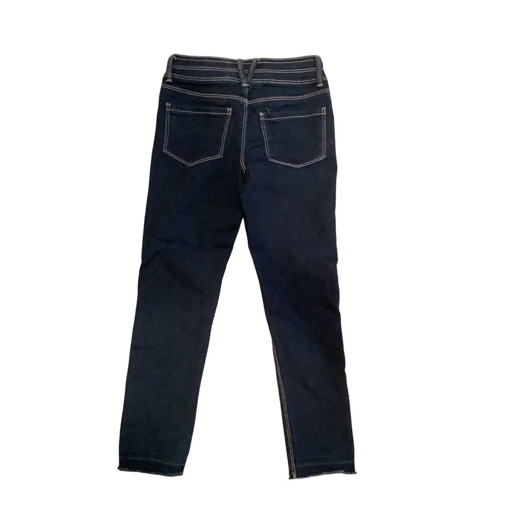 Sonoma Girls 6X Reg Jegging Adjustable Waist Dark Wash Denim Pants‎ Blue
